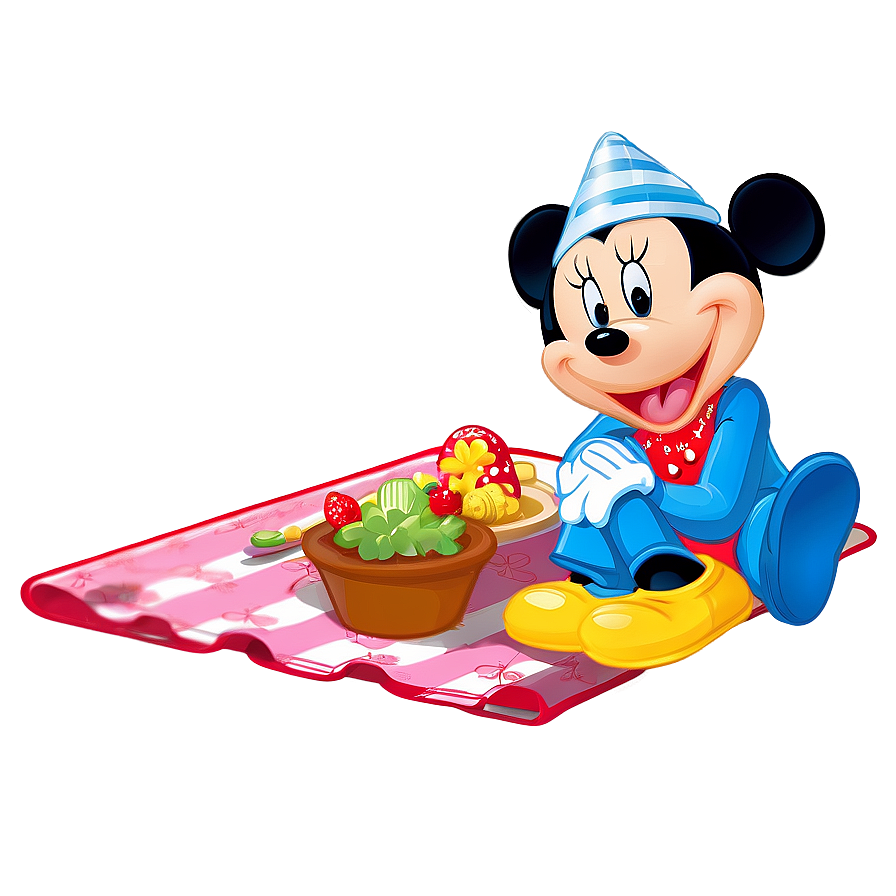 Mickey And Minnie Picnic Png 06122024 PNG