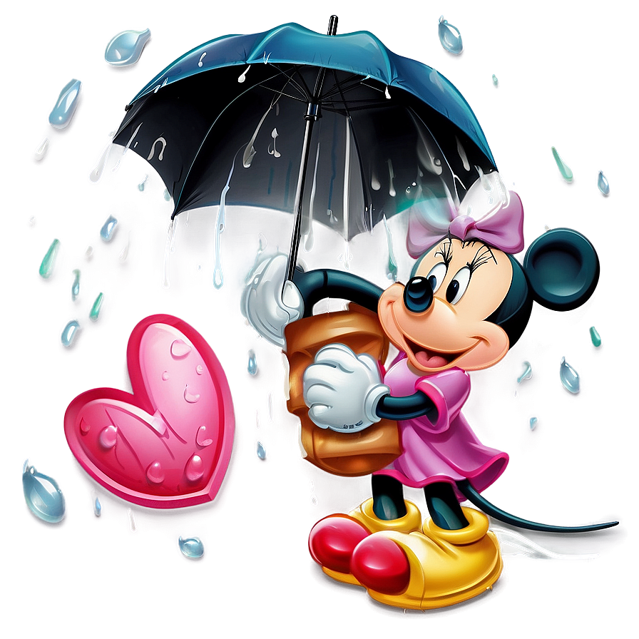 Mickey And Minnie Rainy Day Png 06122024 PNG