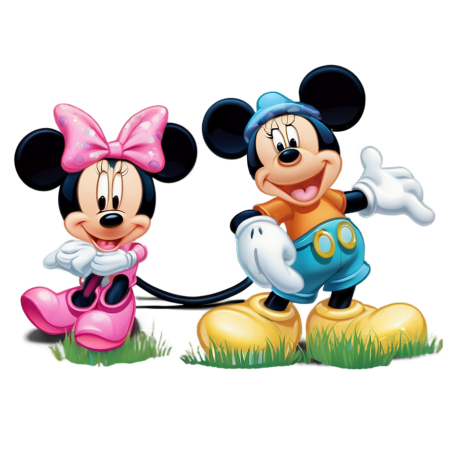 Mickey And Minnie Springtime Png Ndf67 PNG