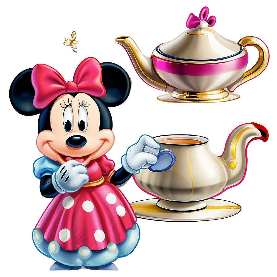 Mickey And Minnie Tea Party Png Qoe PNG