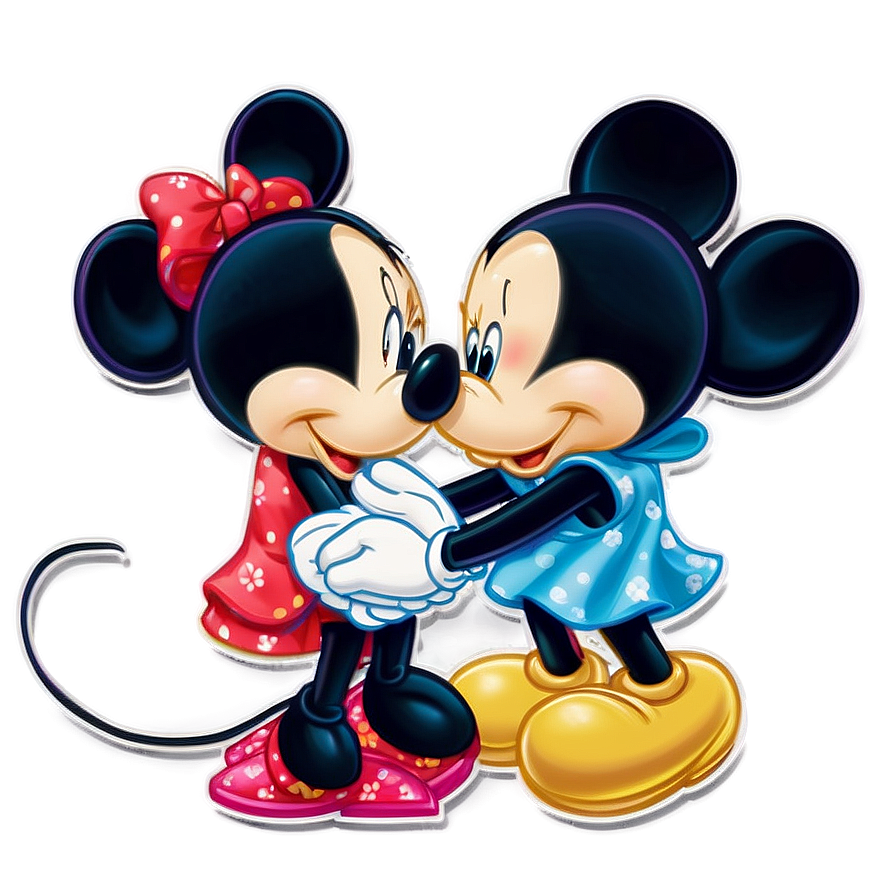 Mickey And Minnie Valentine's Png 06122024 PNG