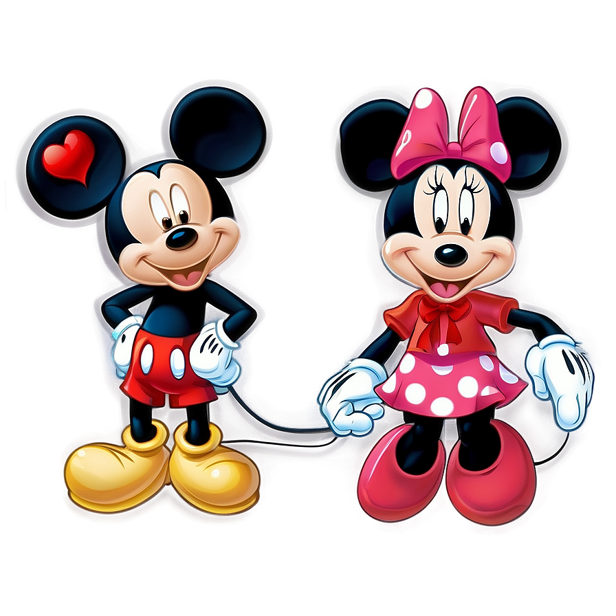 Mickey And Minnie Valentine's Png Rxe42 PNG