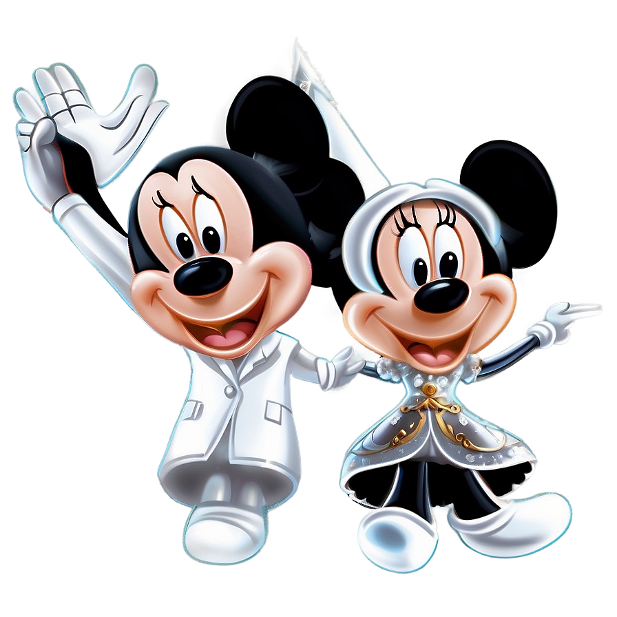 Mickey And Minnie Wedding Png 44 PNG