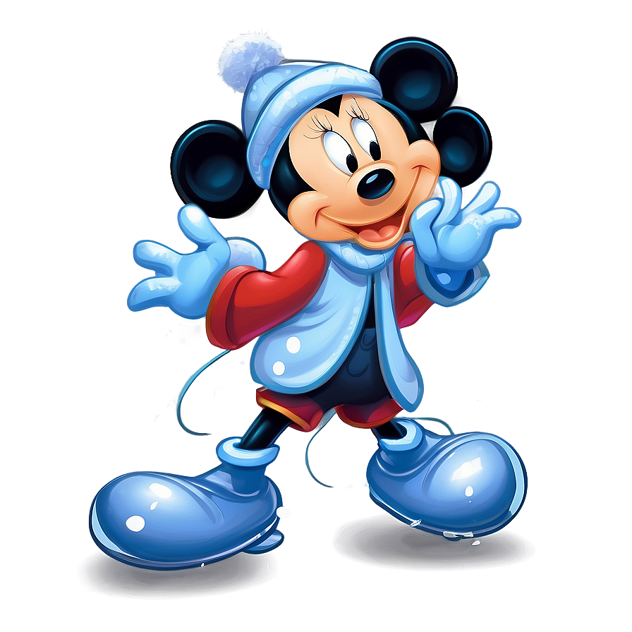 Mickey And Minnie Winter Fun Png 90 PNG