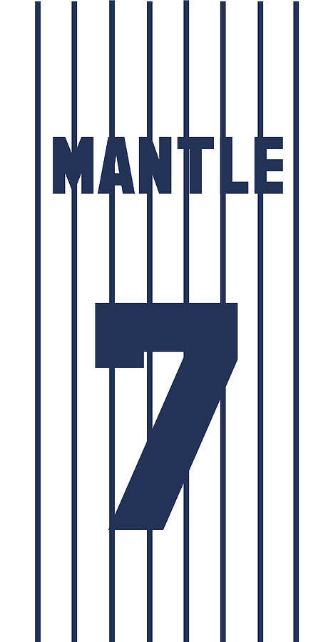 Mickey Mantle Jersey Number Seven Wallpaper