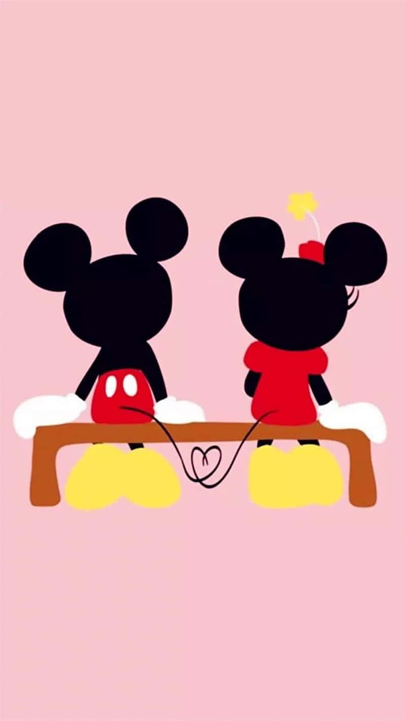 Mickey Minnie Love Aesthetic Wallpaper