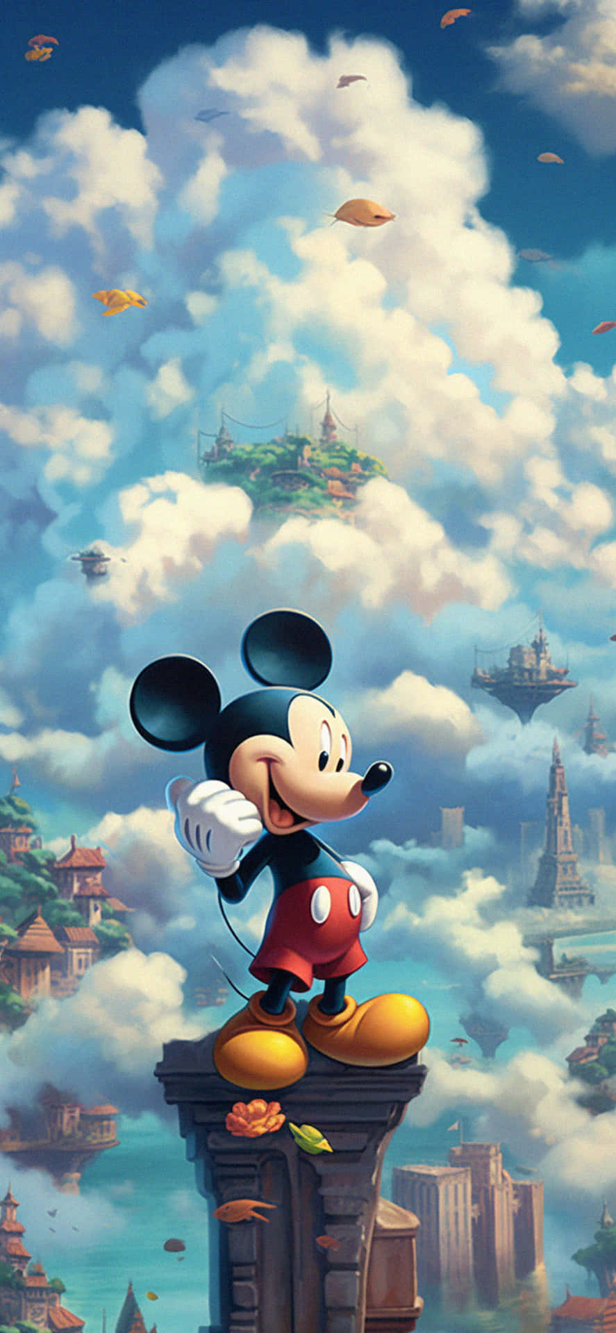 Mickey_ Mouse_ Adventure_ Above_ Clouds Wallpaper