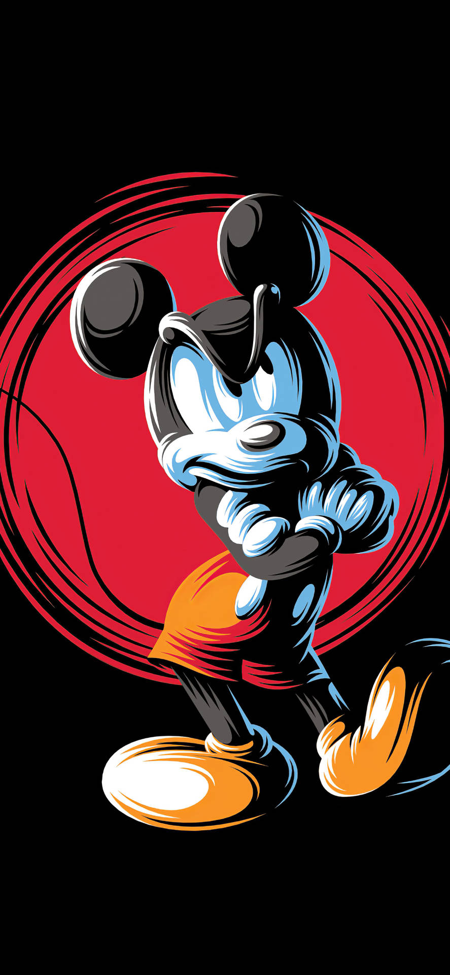 Download Mickey Mouse Art Iphone X Cartoon Wallpaper 