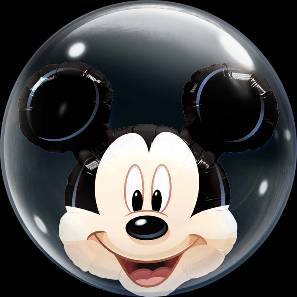 Mickey_ Mouse_ Balloon_ Reflection PNG