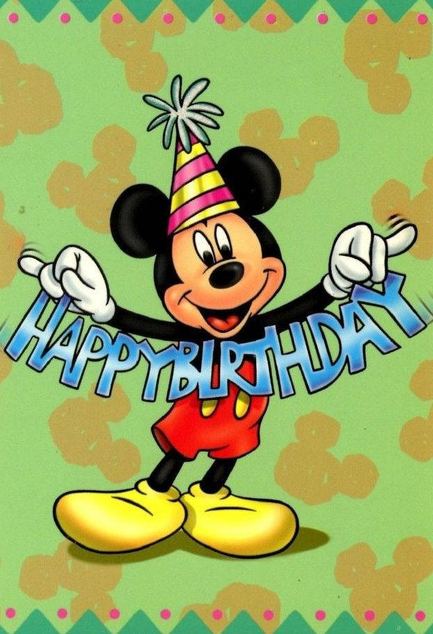 Mickey Mouse Birthday Banner Wallpaper