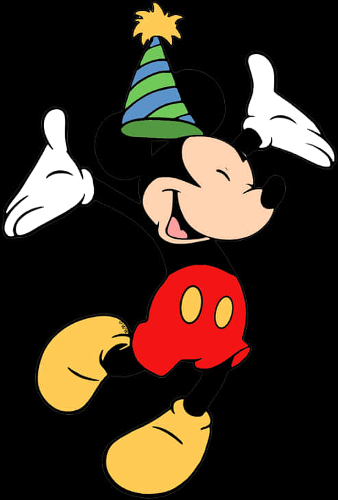 Mickey Mouse Celebration Illustration PNG