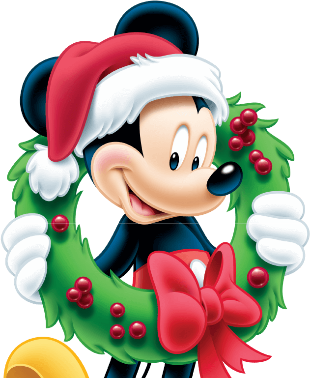 Mickey Mouse Christmas Wreath PNG