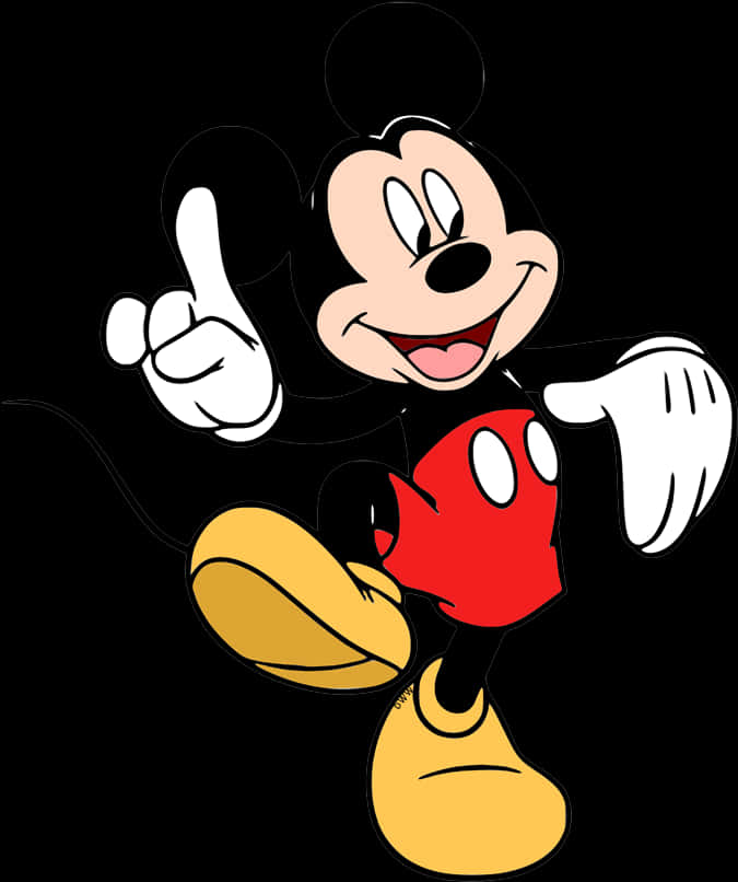 Mickey Mouse Classic Pose PNG