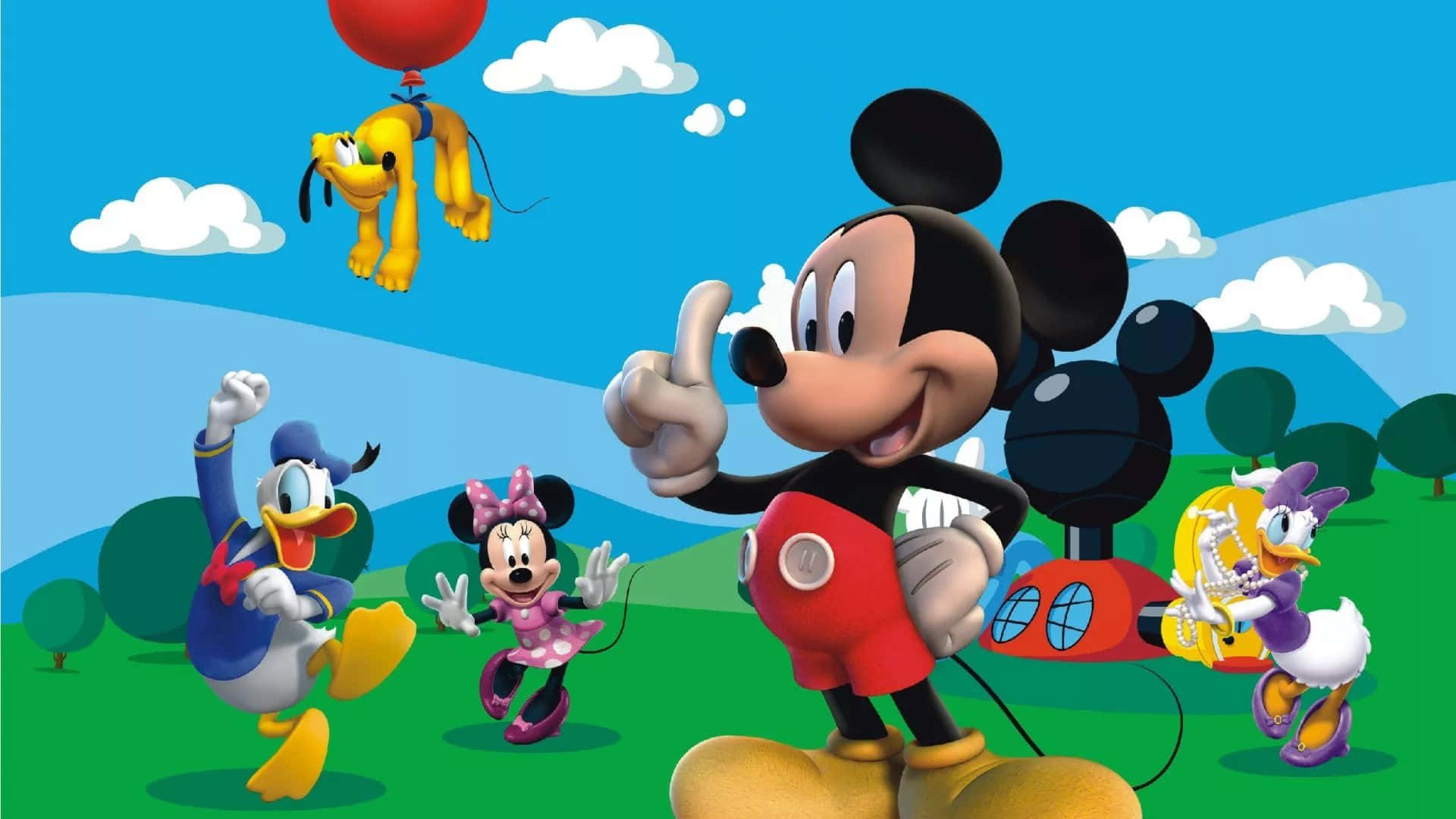 Hintergrundbildvon Mickey Mouse Clubhaus.