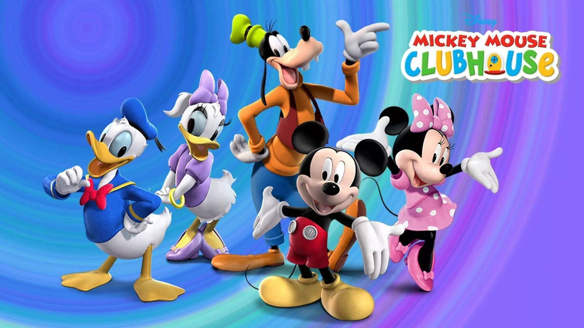 Mickey Mouse Clubhouse Colorful Poster Wallpaper