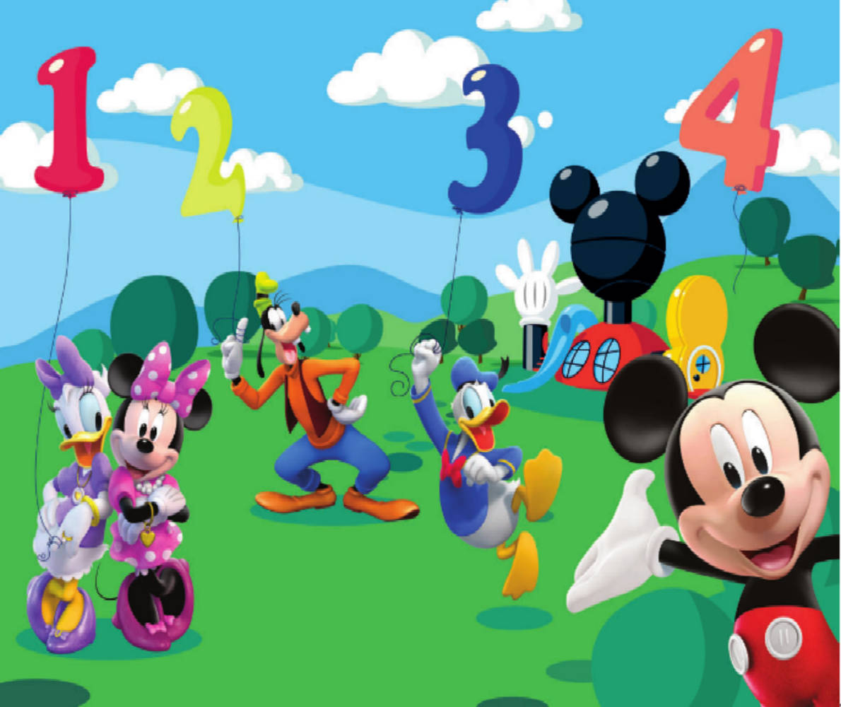 Mickey Mouse Clubhouse Digit Balloons Wallpaper