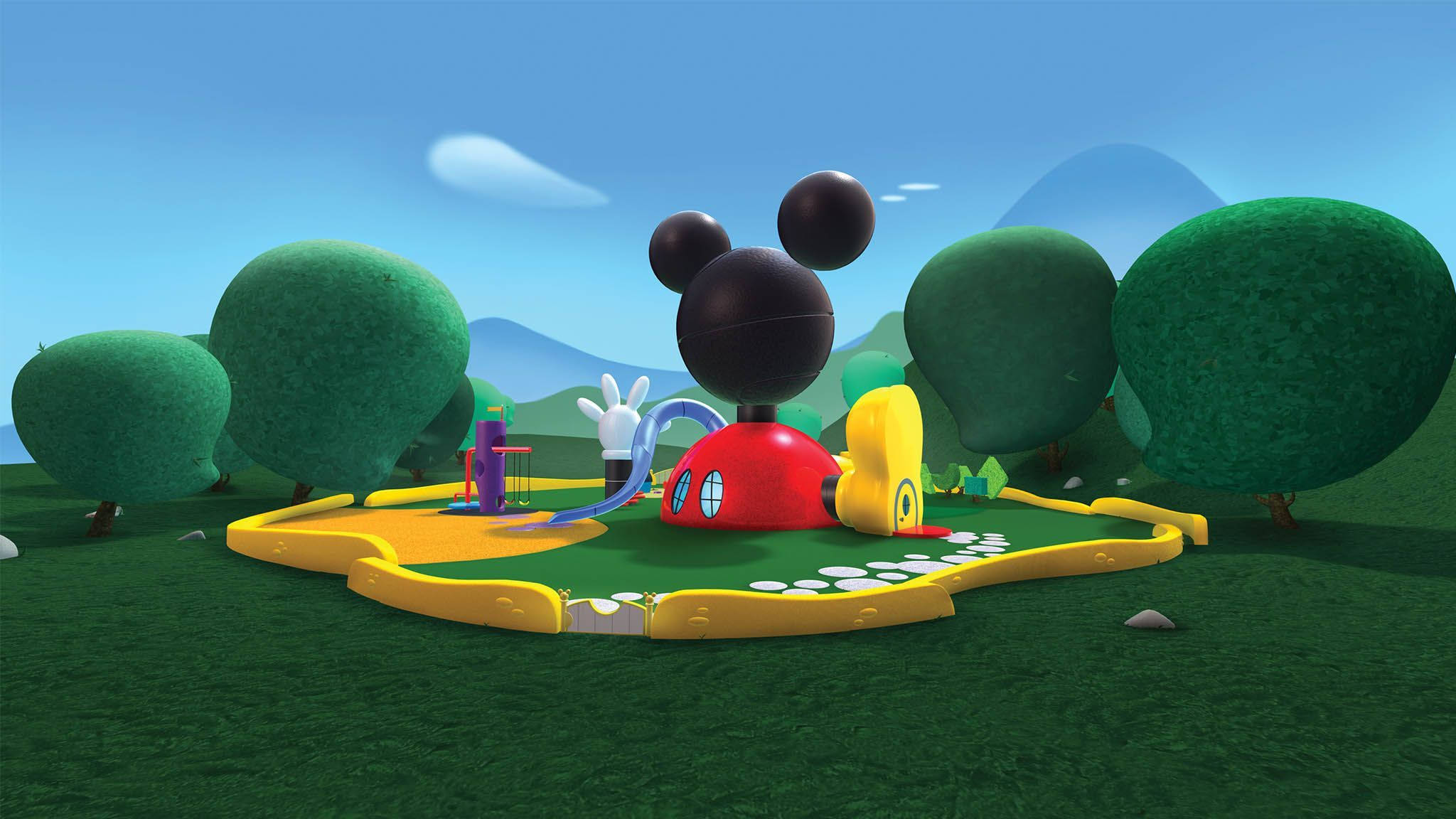 Mickey Mouse Clubhouse Landscape Wallpaper