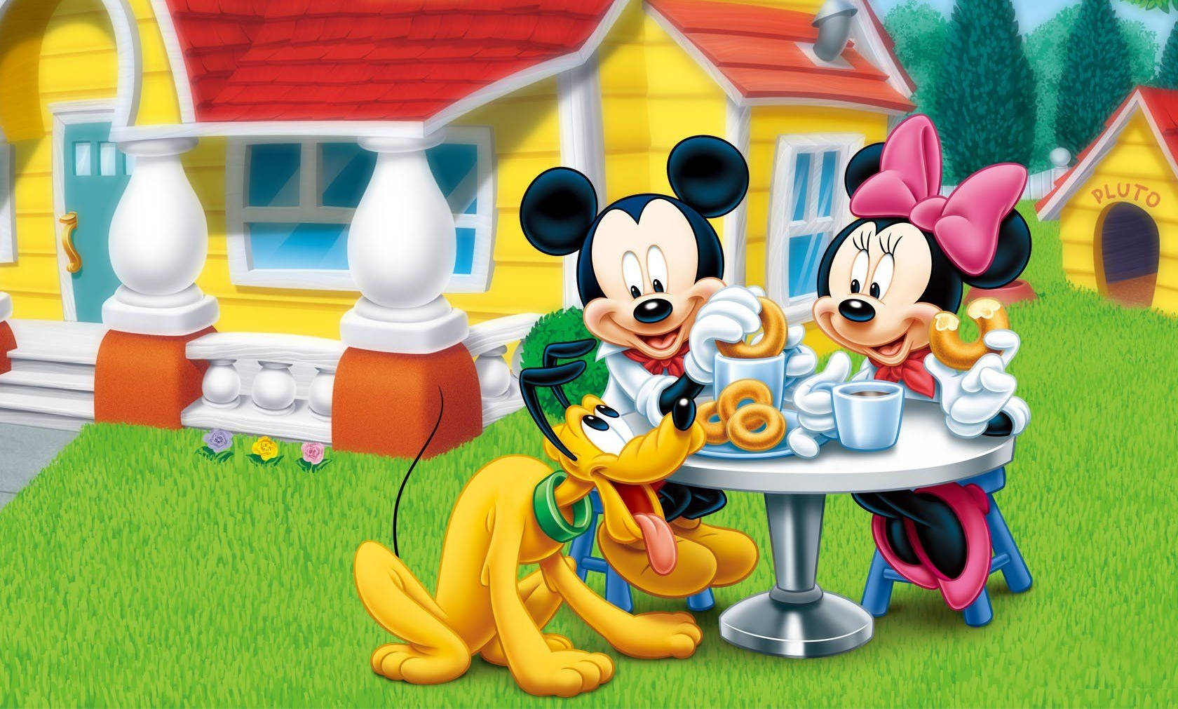 Mickey Mouse Clubhouse Minnie Pluto Wallpaper