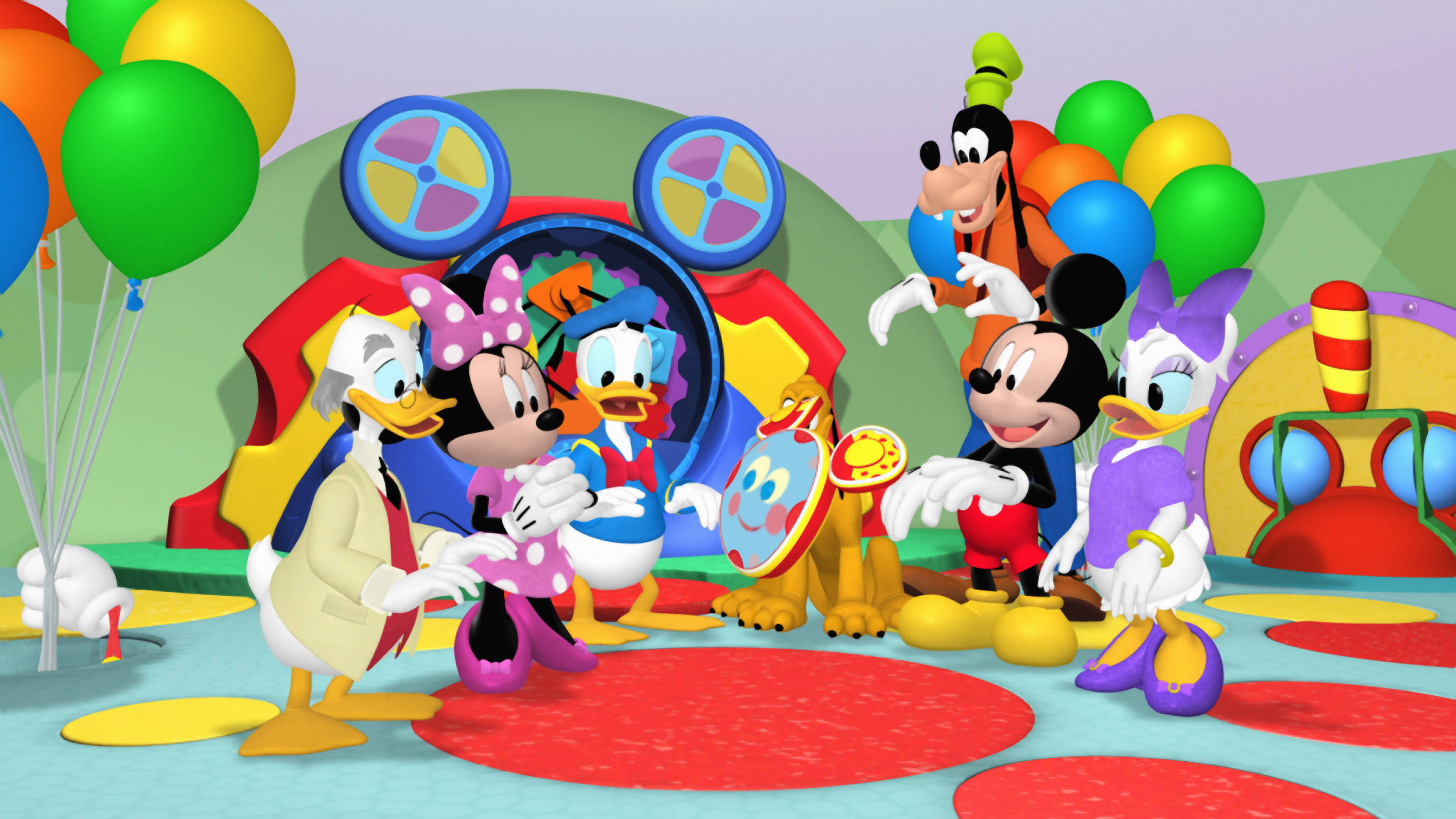 Mickey Mouse Clubhouse Party Gathering Wallpaper