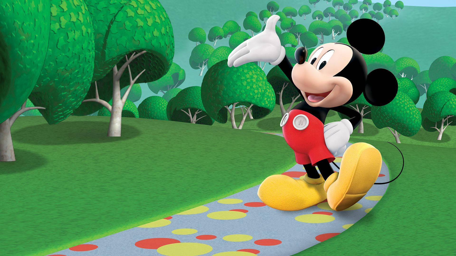 Mickey Mouse Clubhouse Pathway Wallpaper
