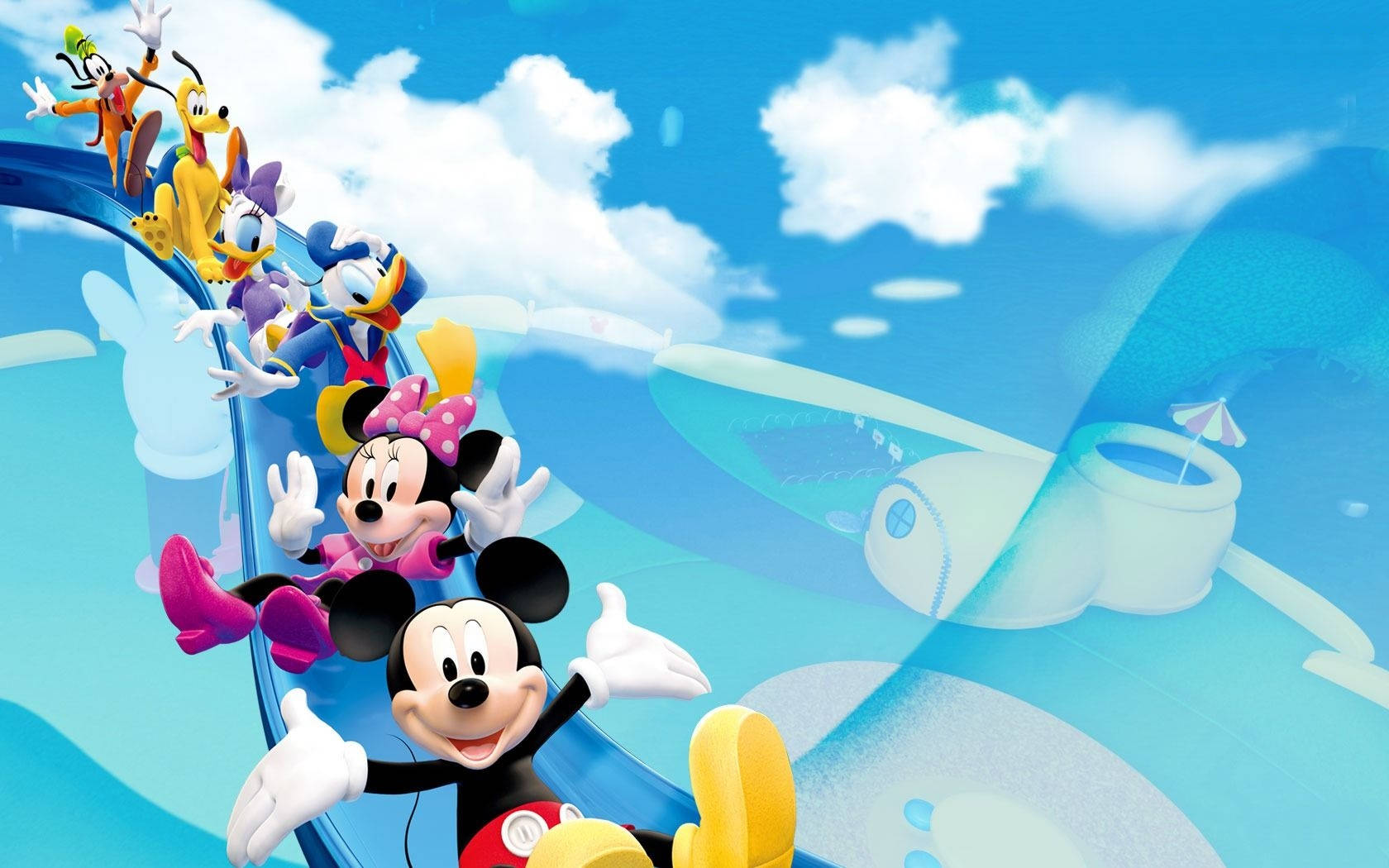 Mickey Mouse Clubhouse Sky Slide Wallpaper