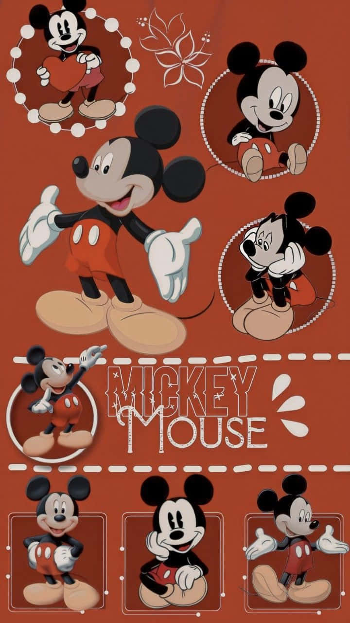 Mickey Mouse Collage Aesthetic Wallpaper