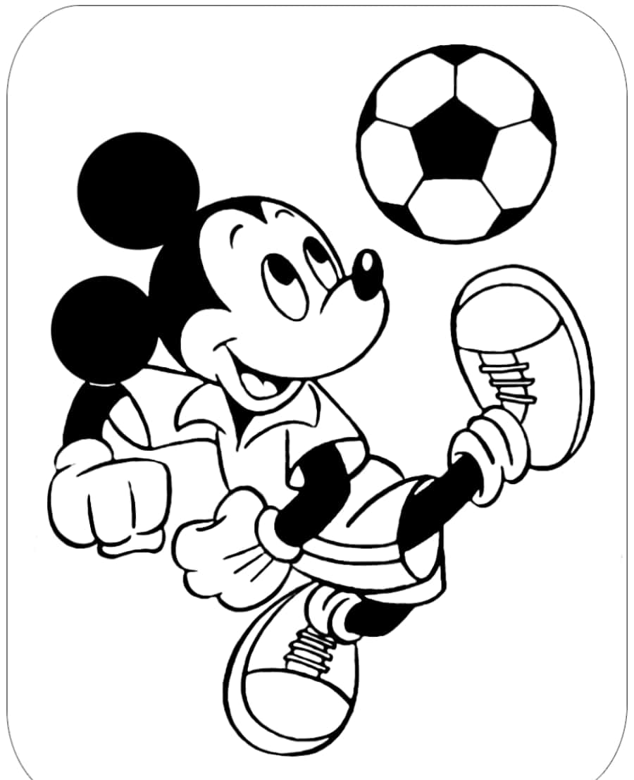 Add your own magical twist to colouring with Mickey Mouse!