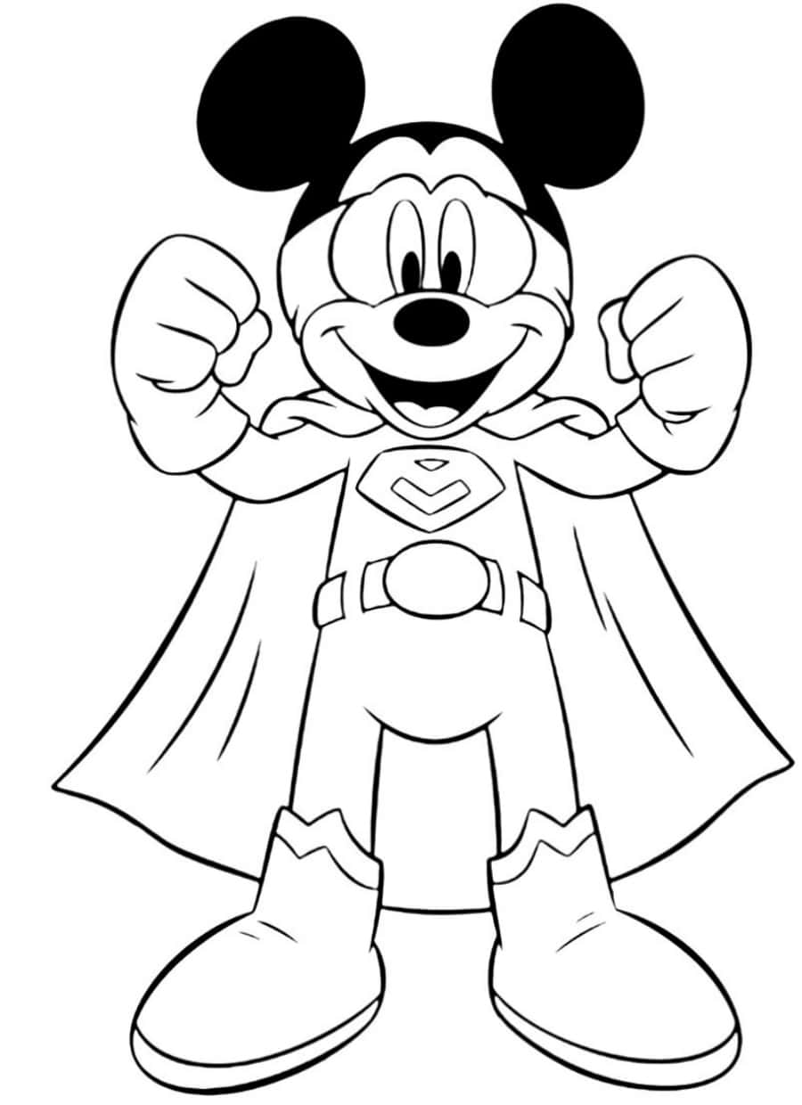Color in the cheerful world of Mickey Mouse