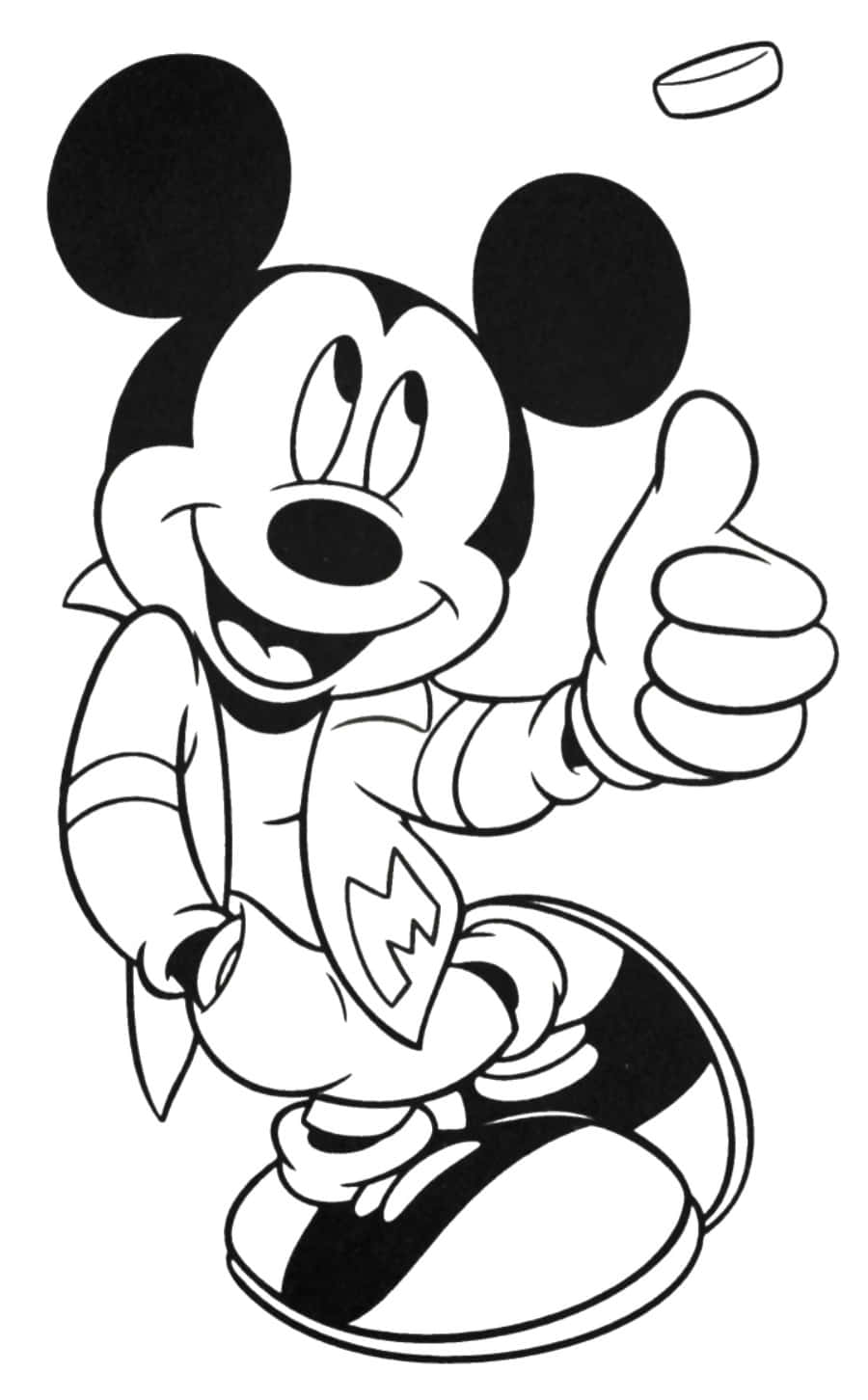 Animation Collection: Original Production Color Reference Drawing of Micky  Mouse from 