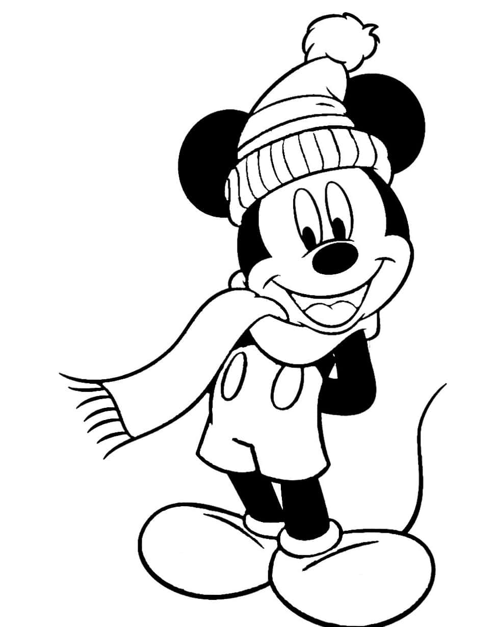 Fun Colouring Activity with Mickey and Minnie Mouse