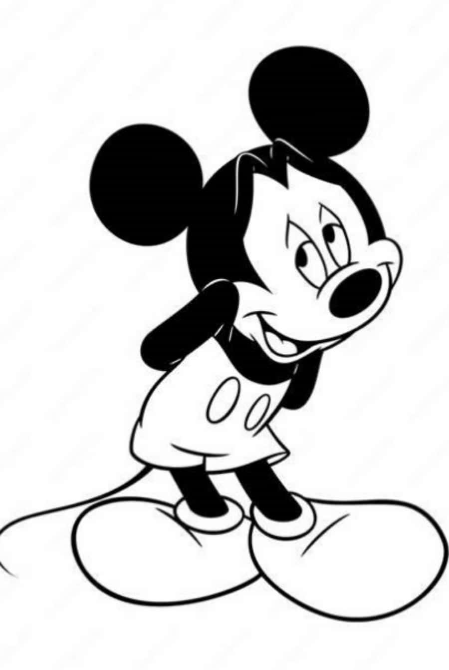 Get Creative and Color Mickey Mouse