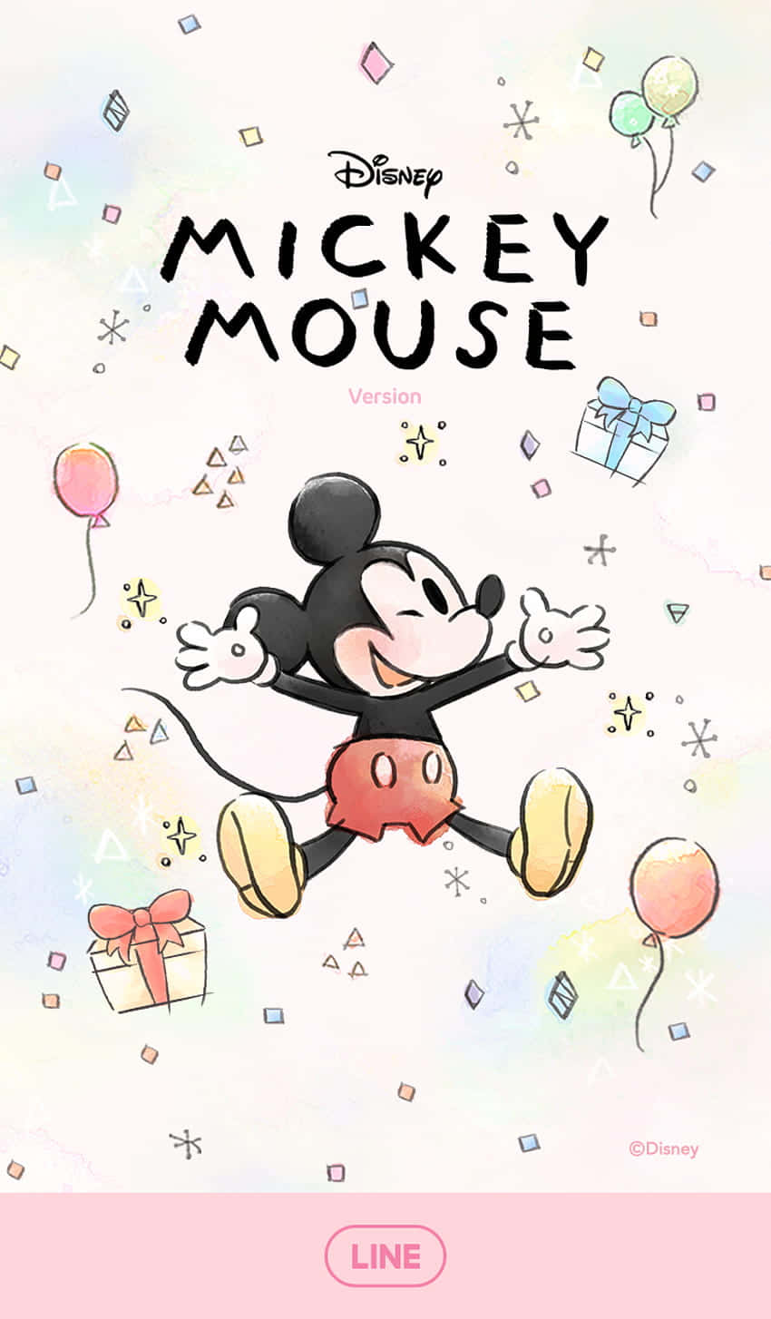 Mickey Mouse holder sig kølig! Wallpaper