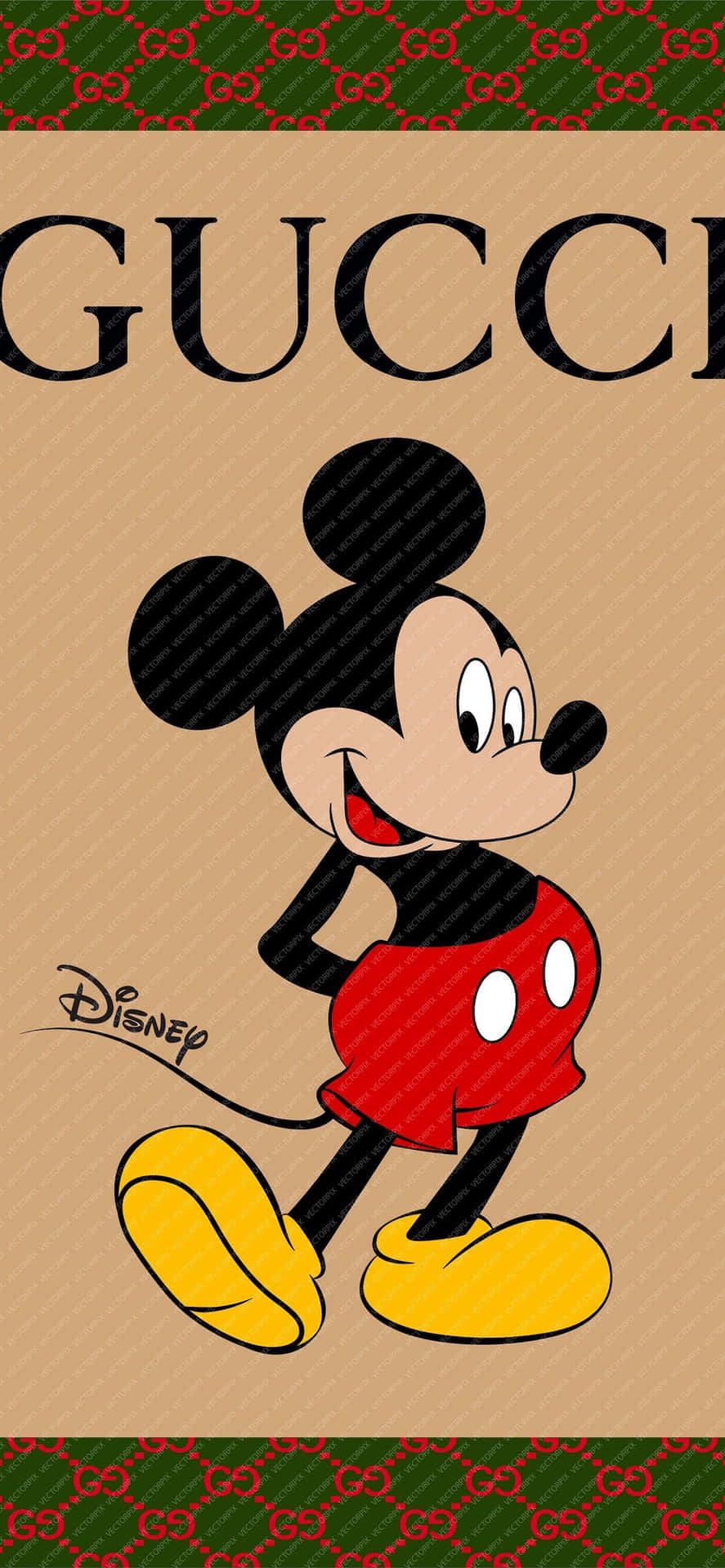 Fra hans ører til hans tæer er Mickey klar til at gå! Wallpaper