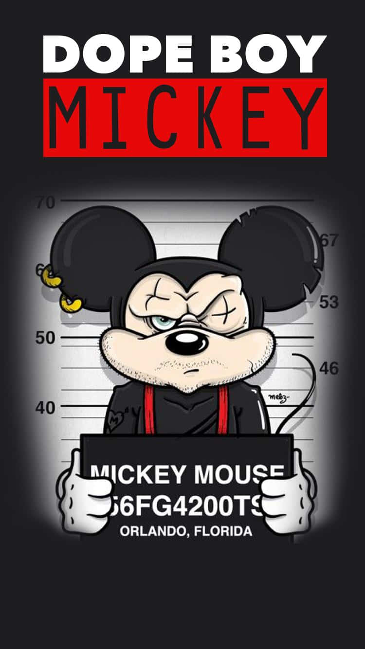 Gør dig klar til vilde eventyr med Cool Mickey Mouse Wallpaper