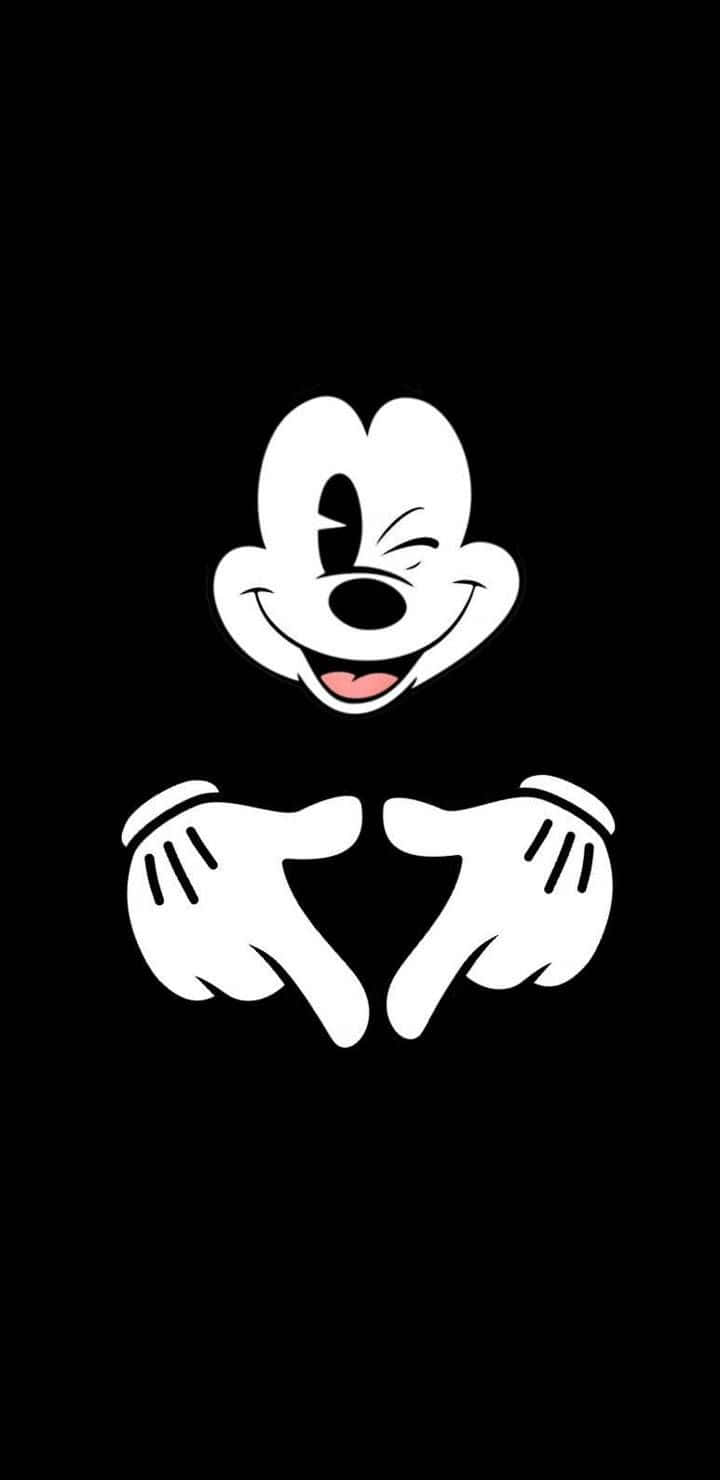 Mickey Mouse lever et cool og kollektivt liv Wallpaper