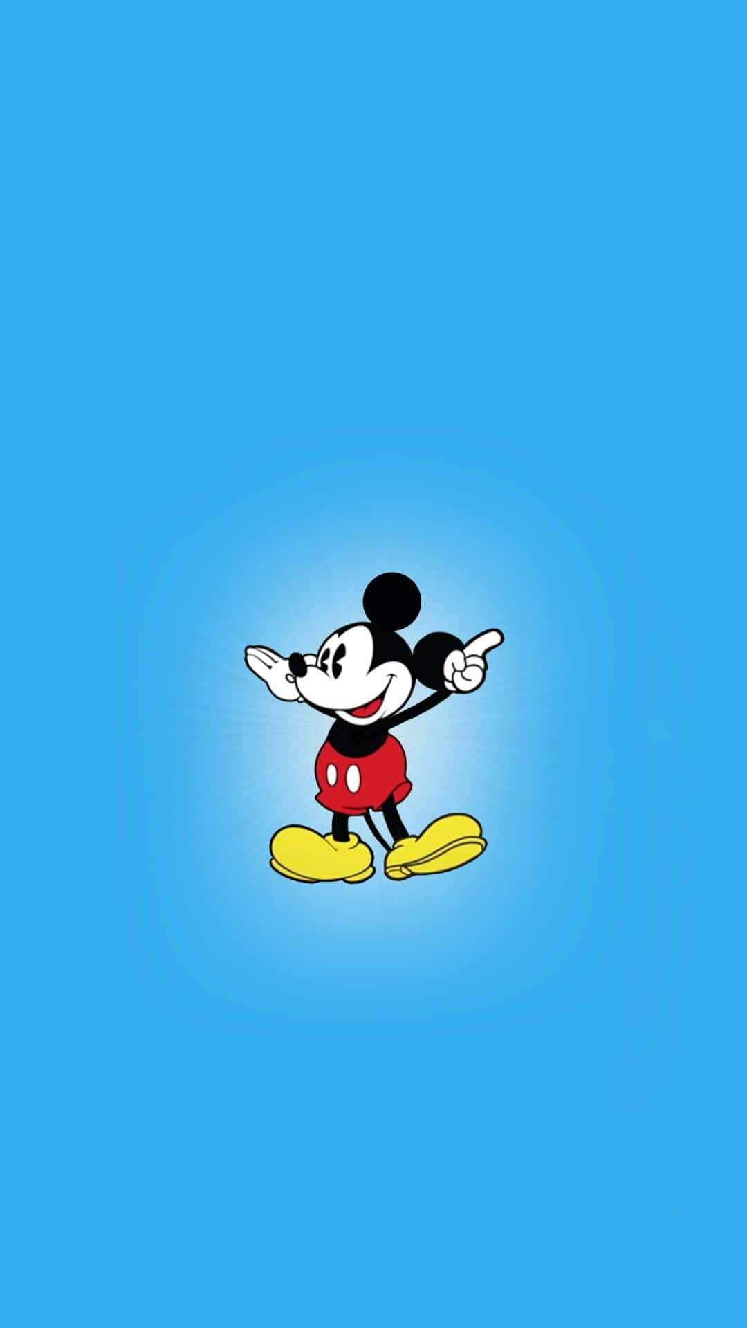 Mickey Mouse Klar Til At Lave Nogle Sjove Nye Eventyr Wallpaper