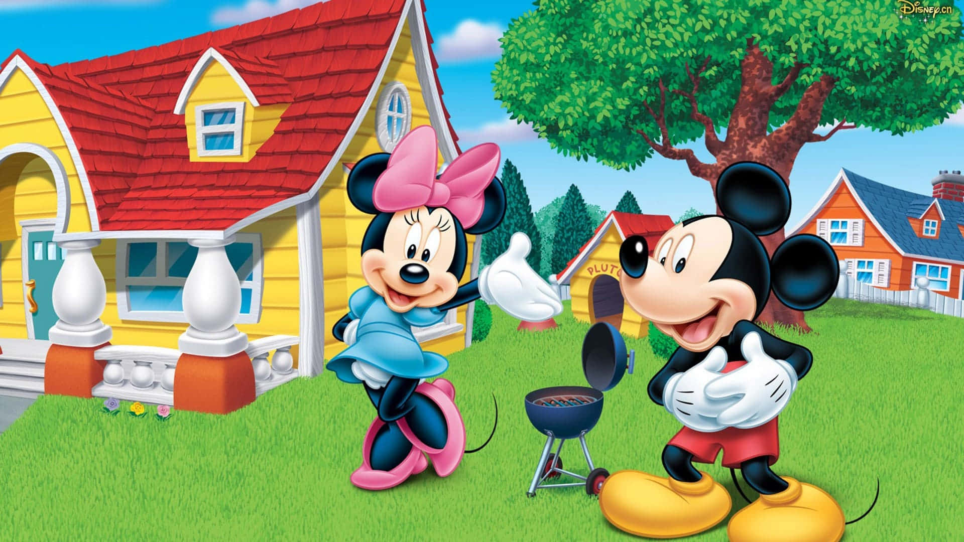 A Mickey Mouse Desktop House Wallpaper