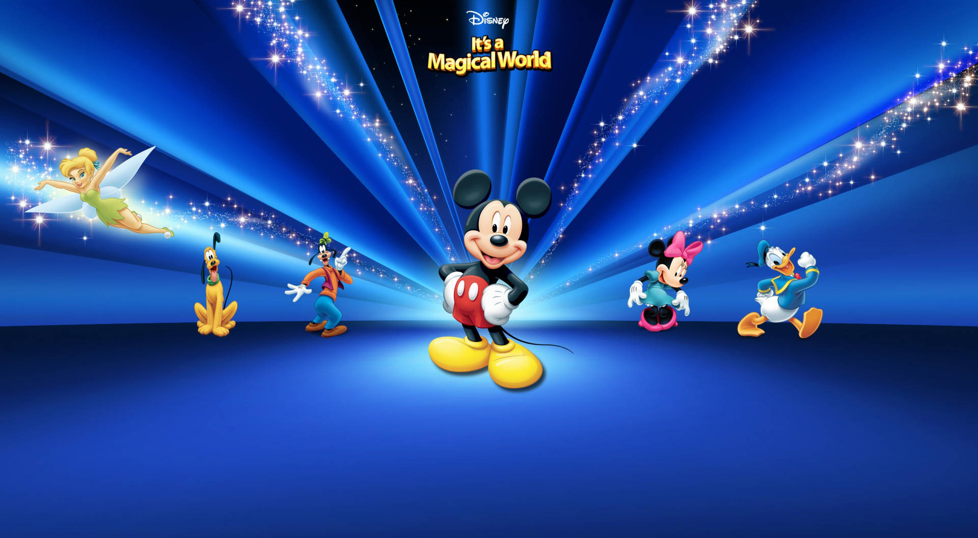 Mickeymouse Disney-skrivbordsbakgrund. Wallpaper