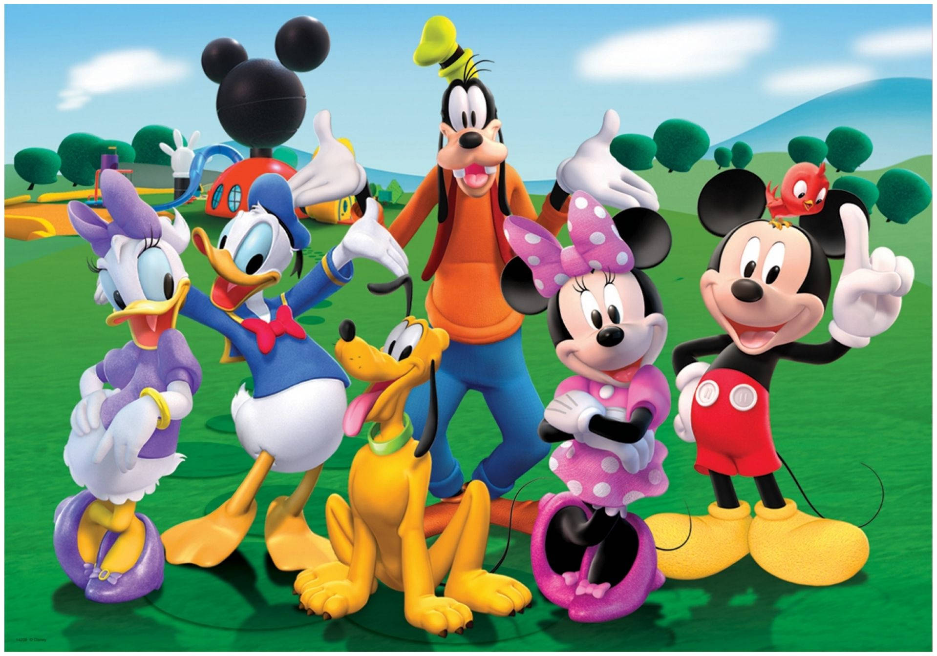 Mickeymouse Disney Familie Wallpaper