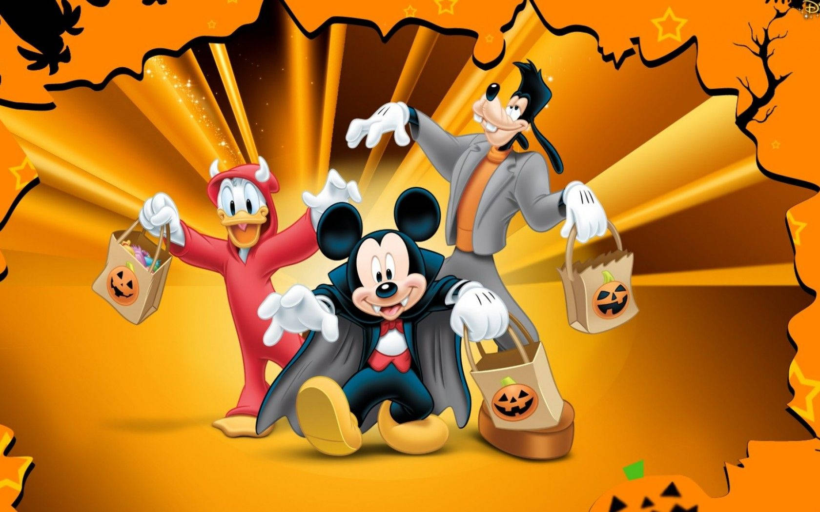 Mickey Mouse Disney Halloween Wallpaper