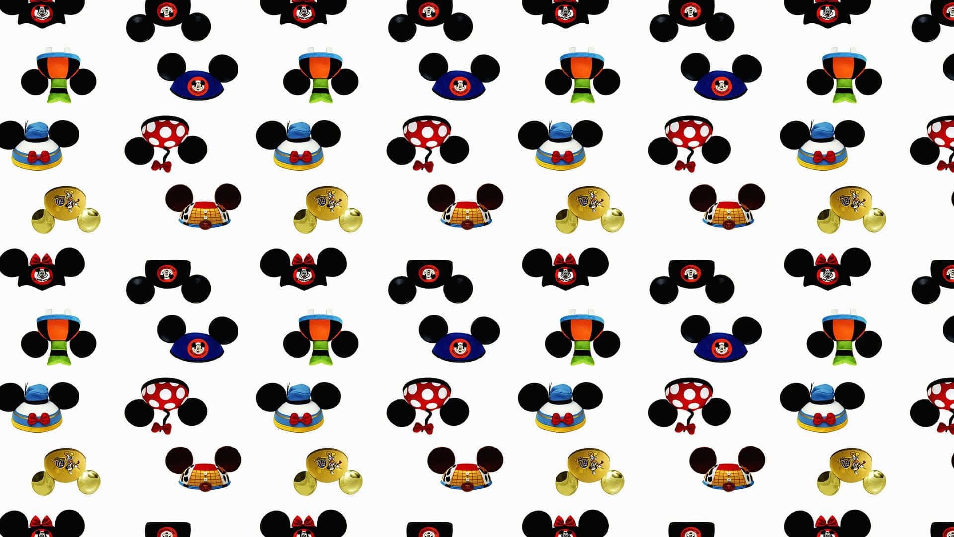 “Uniquely Styled Mickey Mouse Ears” Wallpaper