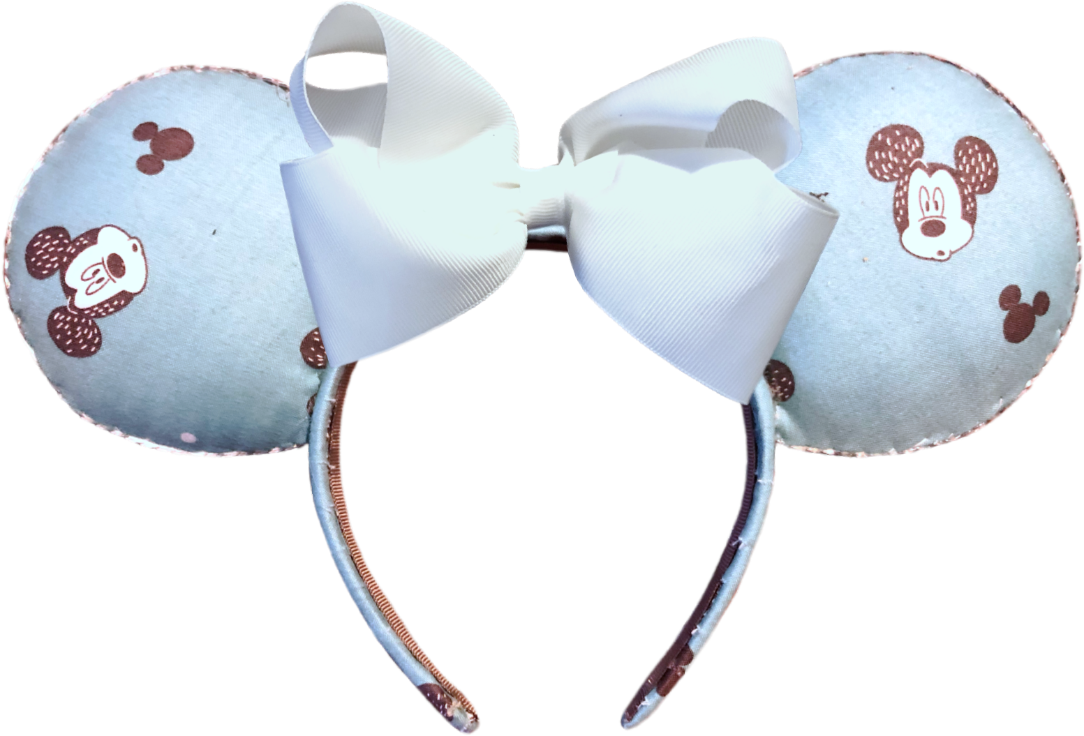 Mickey Mouse Ears Headbandwith Bow PNG