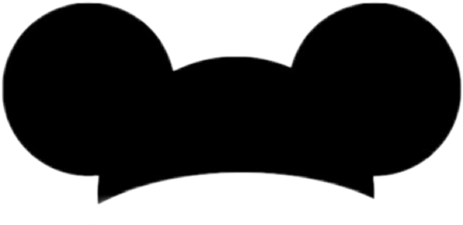 Mickey Mouse Ears Silhouette PNG