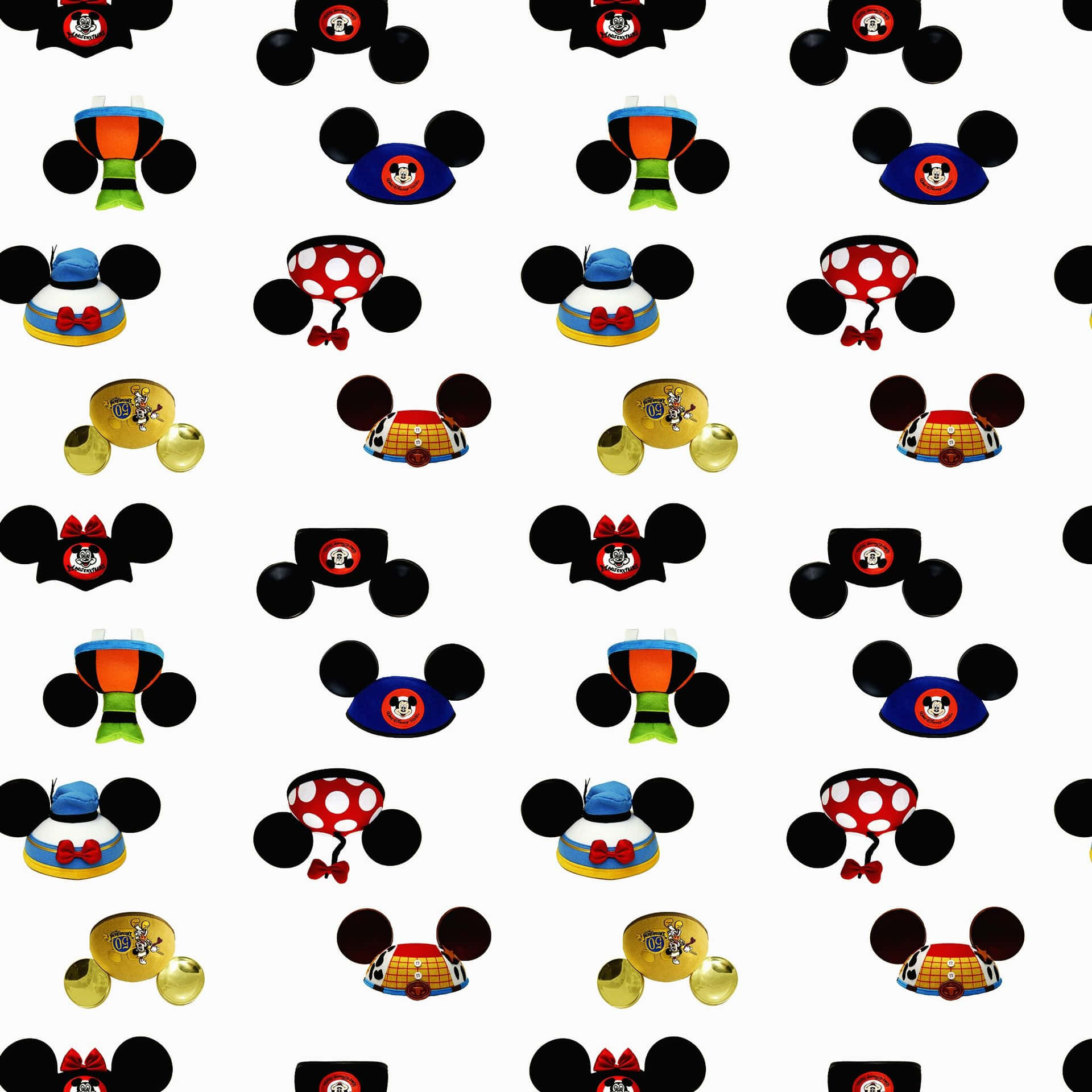 ¡prepáratepara Crear Recuerdos Mágicos Con Este Icónico Set De Orejas De Mickey Mouse! Fondo de pantalla