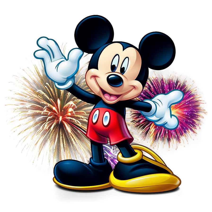 Mickey Mouse Fireworks Display Png 05032024 PNG