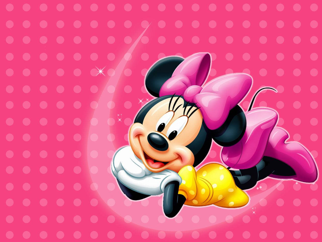 Disney's beloved characters, Mickey and Minnie Mouse spending a day together. Wallpaper