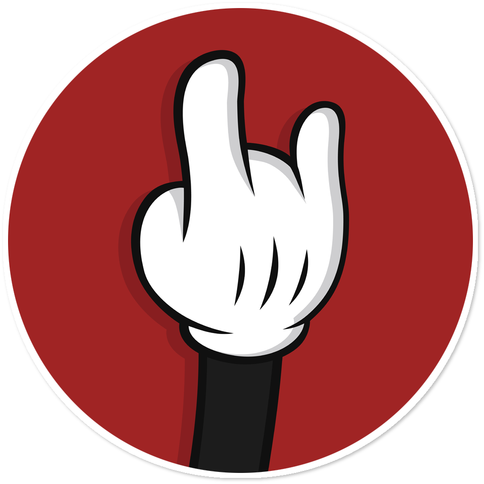 Mickey Mouse Hand Gesture PNG