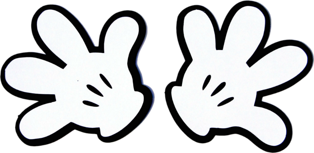 Mickey Mouse Hands Cutouts PNG