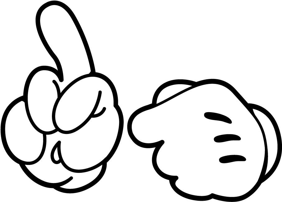 Mickey Mouse Hands Gesture PNG