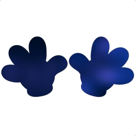 Mickey Mouse Hands Iconic Gloves PNG